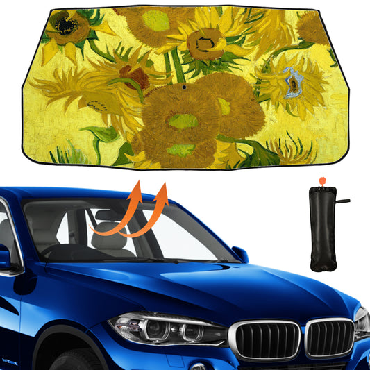 Van Gogh Sonnenblumen Windschutzscheiben-Regenschirm