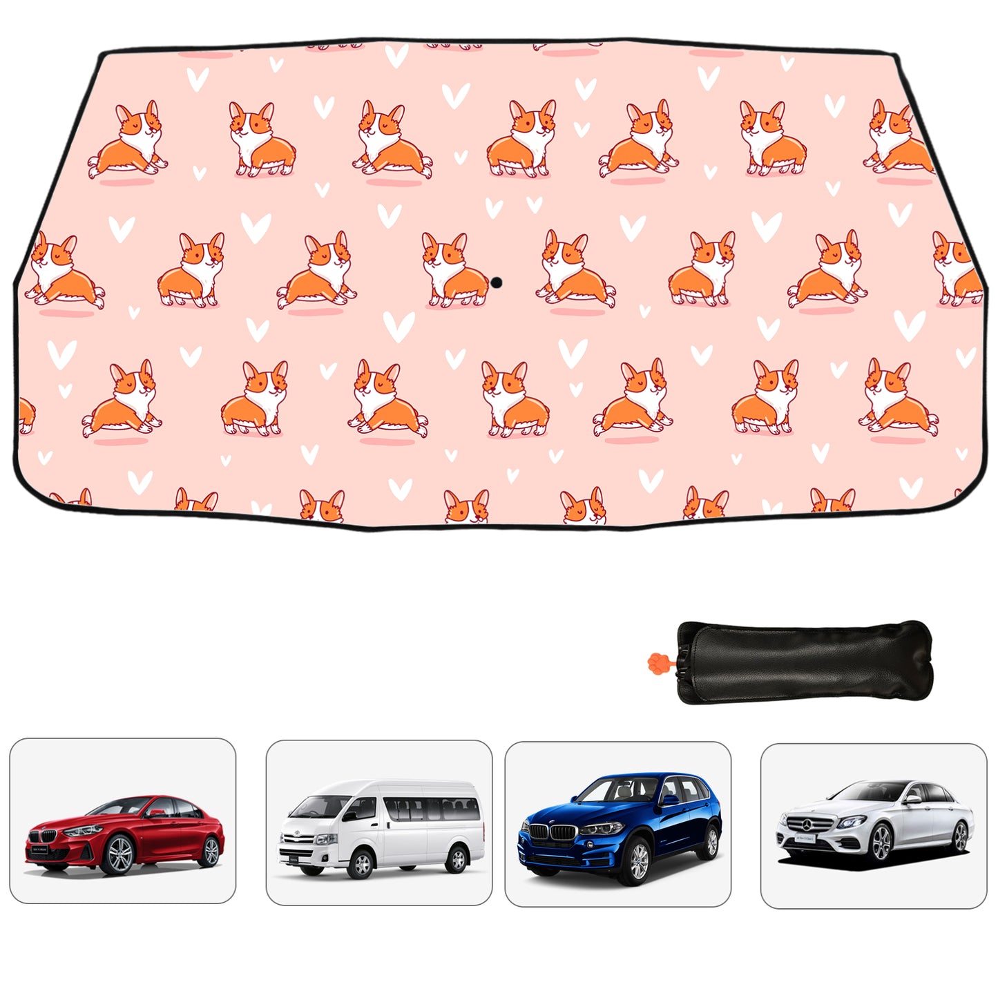 Pare-soleil de pare-brise de voiture Corgi Design