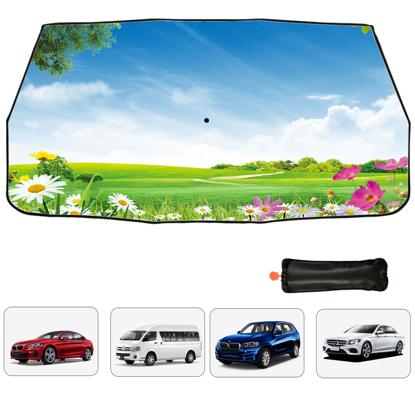 Parapluie de pare-brise avant Blue Sky et Daisy
