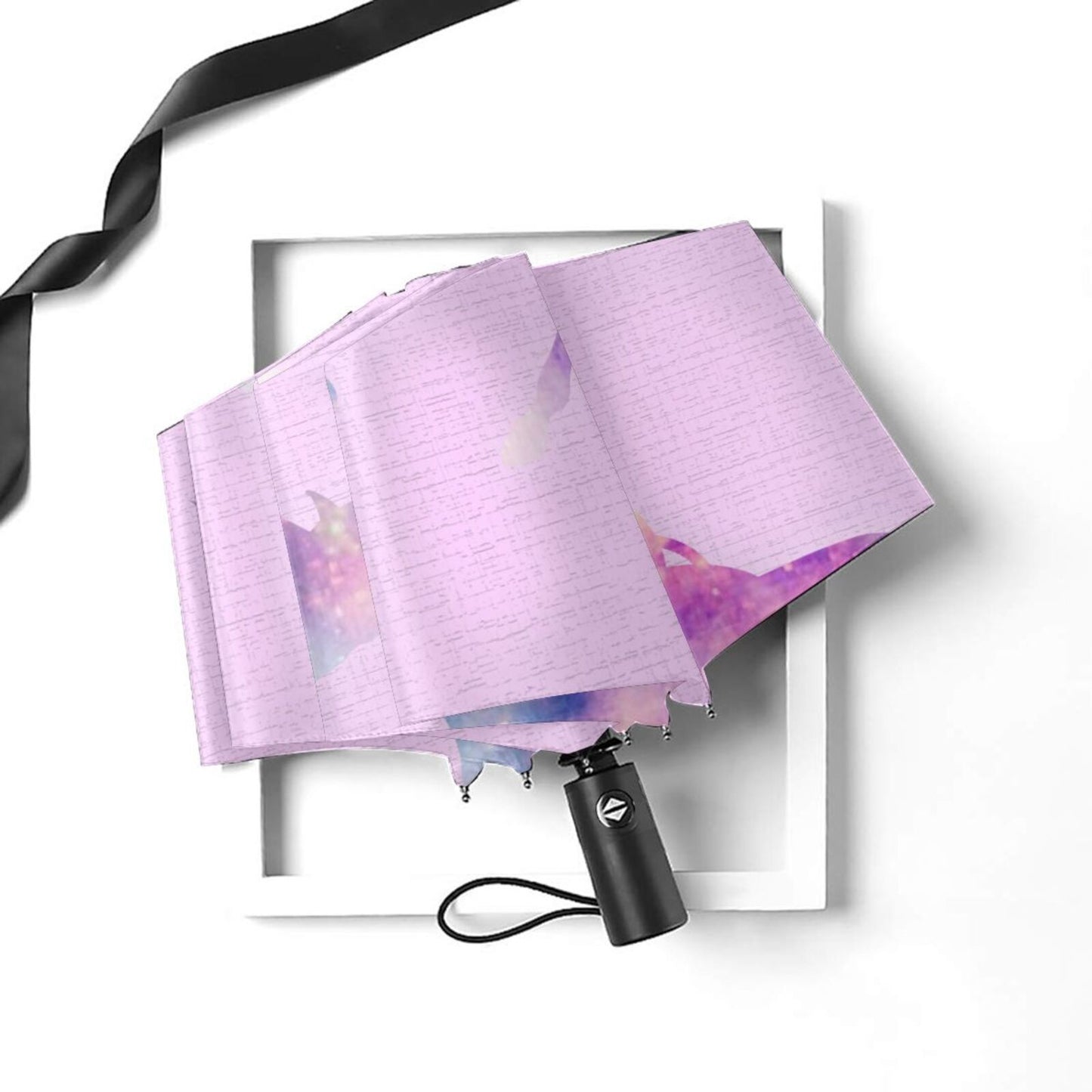 Pink Unicorn Foldable Umbrella