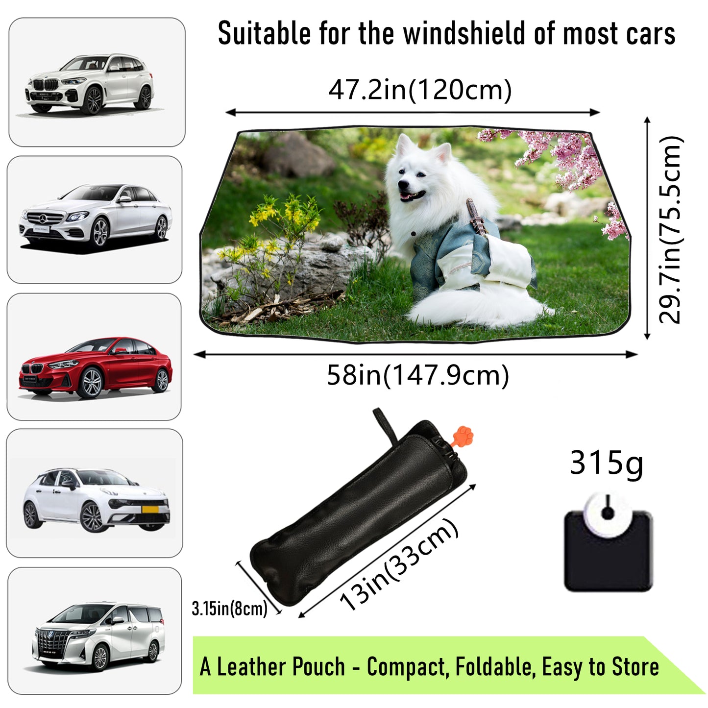 Custom Car Windshield Sun Shade Umbrellas