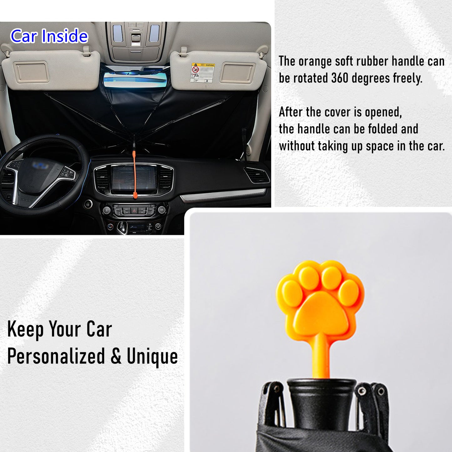 Pare-soleil pliables pour pare-brise de voiture, motif ciel nocturne incroyable