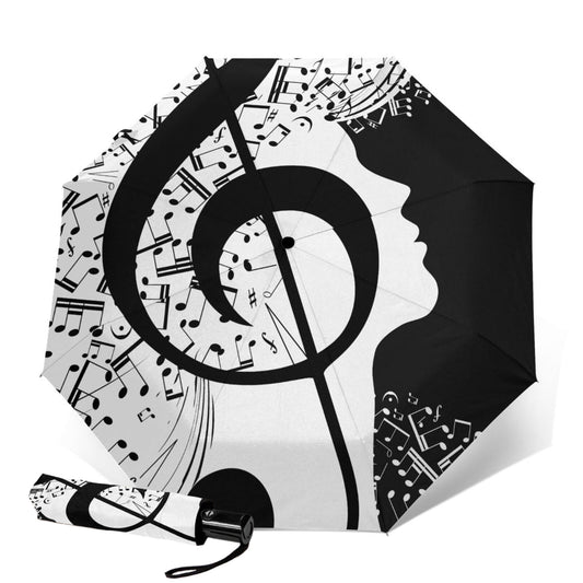 Faltbarer Regenschirm mit Musikdesign