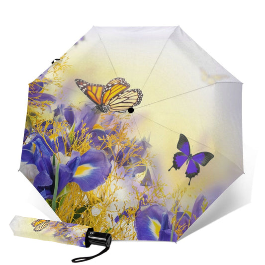 Taschenschirm mit Schmetterlings-Motiv