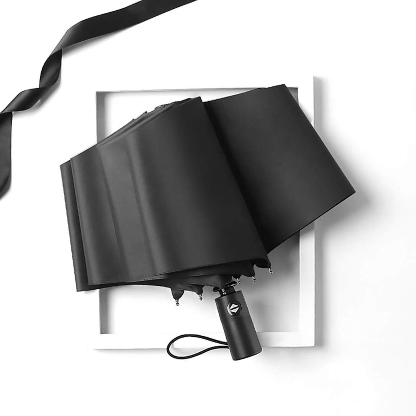 Petit parapluie compact à motif tournesol à l'intérieur